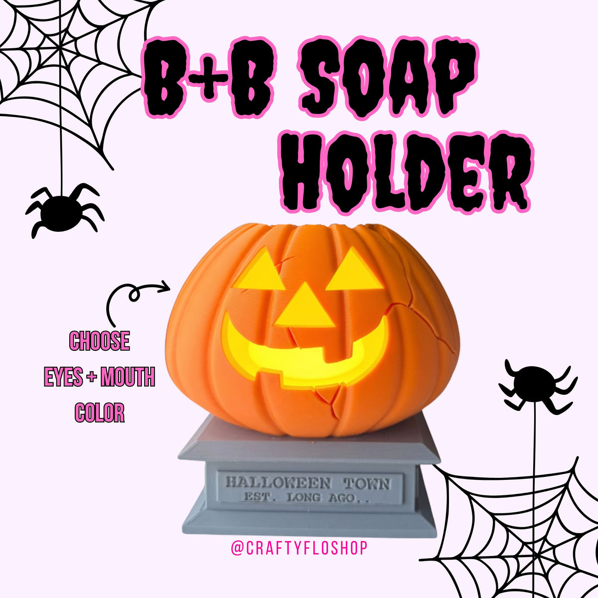 Pumpkin statue Inspired Decor Soap Holder – Fits Bath & Body Works Bottles