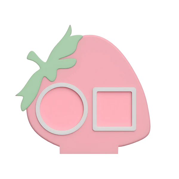 Pink Strawberry NFC Smart Tap Payment Station – Tap to Pay Sign | Contactless Checkout Display | Smart Tap | NFC | Custom QR Code Stand