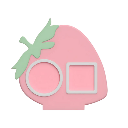 Pink Strawberry NFC Smart Tap Payment Station – Tap to Pay Sign | Contactless Checkout Display | Smart Tap | NFC | Custom QR Code Stand
