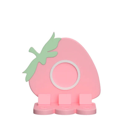 Pink Strawberry NFC Smart Tap Payment Station – Tap to Pay Sign | Contactless Checkout Display | Smart Tap | NFC | Custom QR Code Stand