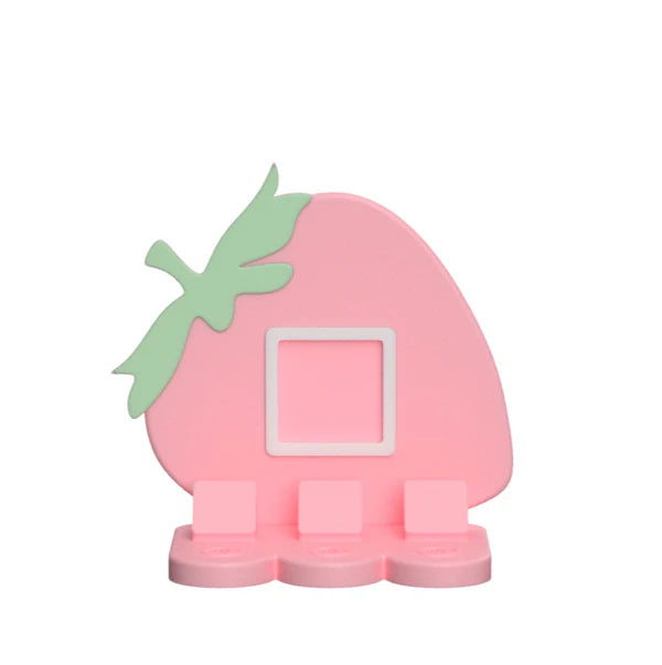 Pink Strawberry NFC Smart Tap Payment Station – Tap to Pay Sign | Contactless Checkout Display | Smart Tap | NFC | Custom QR Code Stand