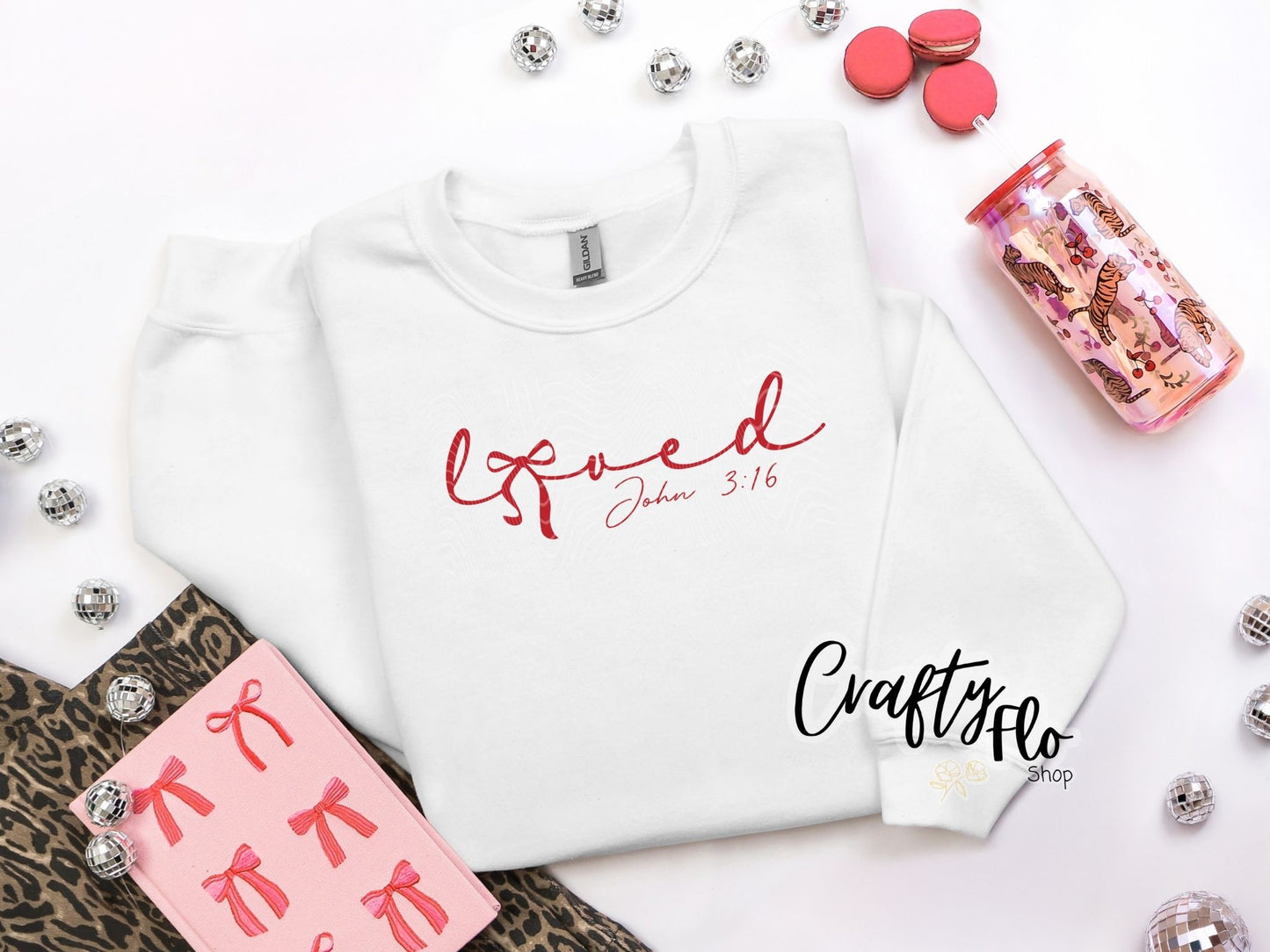 Loved Graphic Sweatshirt or Tshirt- apparel | Unisex Fabric, Comfortable Fit, Valentines - Pullover