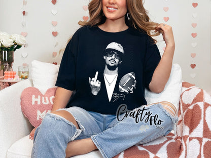 Benito inspired Black and White halftone Graphic Sweatshirt - apparel | Unisex Fabric, Comfortable Fit, football Season - Pullover