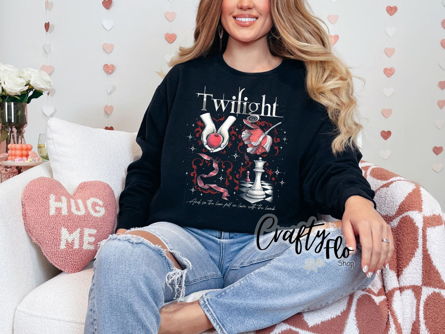 Twighlight inspired Graphic Sweatshirt or Tshirt- apparel | Unisex Fabric, Comfortable Fit, Valentines - Pullover