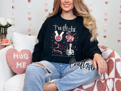 Twighlight inspired Graphic Sweatshirt or Tshirt- apparel | Unisex Fabric, Comfortable Fit, Valentines - Pullover
