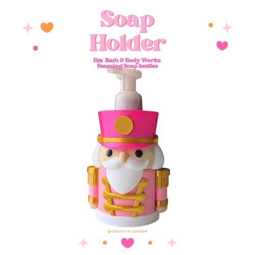 Nutcracker Inspired Decor Soap Holder – Fits Bath & Body Works Bottles