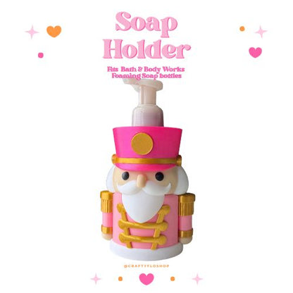 Nutcracker Inspired Decor Soap Holder – Fits Bath & Body Works Bottles