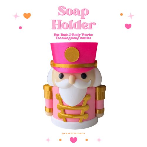 Nutcracker Inspired Decor Soap Holder – Fits Bath & Body Works Bottles