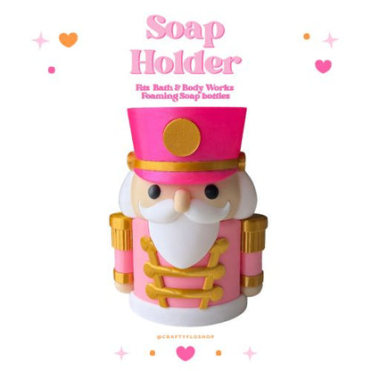 Nutcracker Inspired Decor Soap Holder – Fits Bath & Body Works Bottles