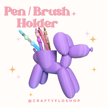 Balloon Dog Inspired Desk Organizer| Pen and Pencil Holder Custom 3D Printed Brush Holder Office Study Stationery Desktop Storage Marker Organizer