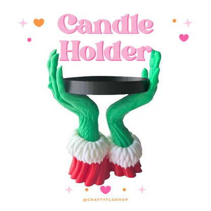 Green Hands Candle Holder | 3D Printed