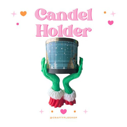 Green Hands Candle Holder | 3D Printed