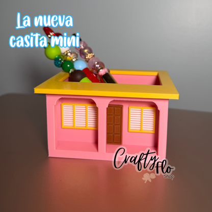 La nueva Casita 2.0 Inspired Desk Organizer| Pen and Pencil Holder Custom 3D Printed Brush Holder Office Study Stationery Desktop Storage Marker Organizer